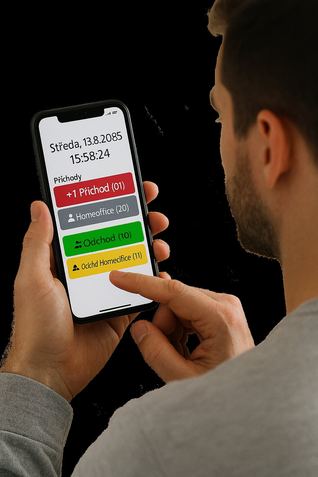 Docházkový systém - evidence průchodu