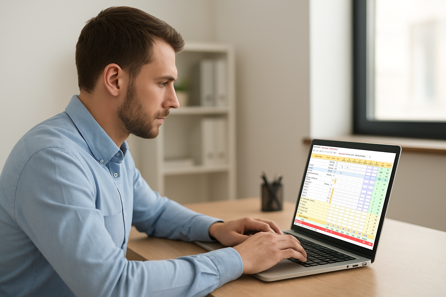 Docházkový systém-rozpis na projekty